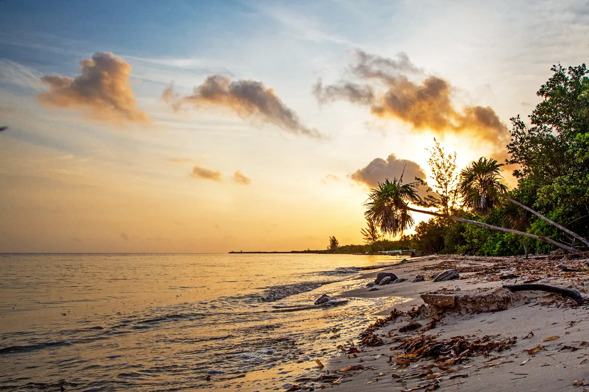 Amanecer en la costa de Cozumel