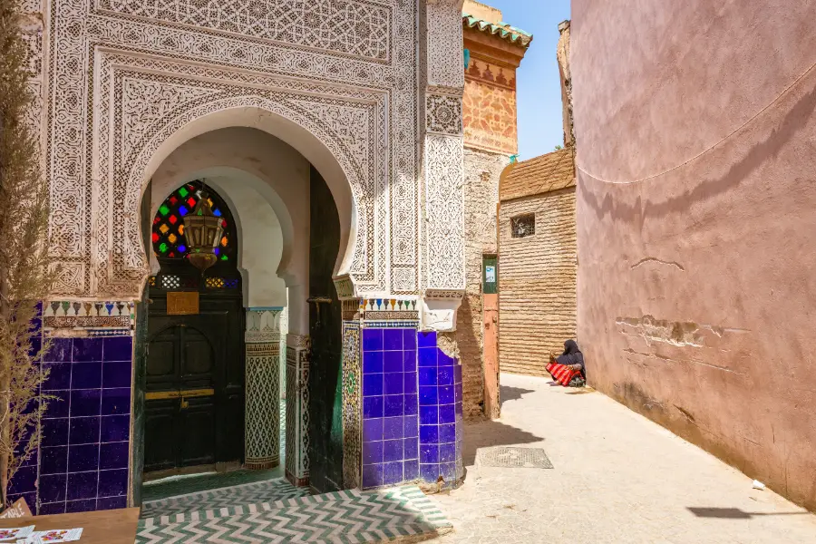 Mezquita en Marrakech, Marruecos